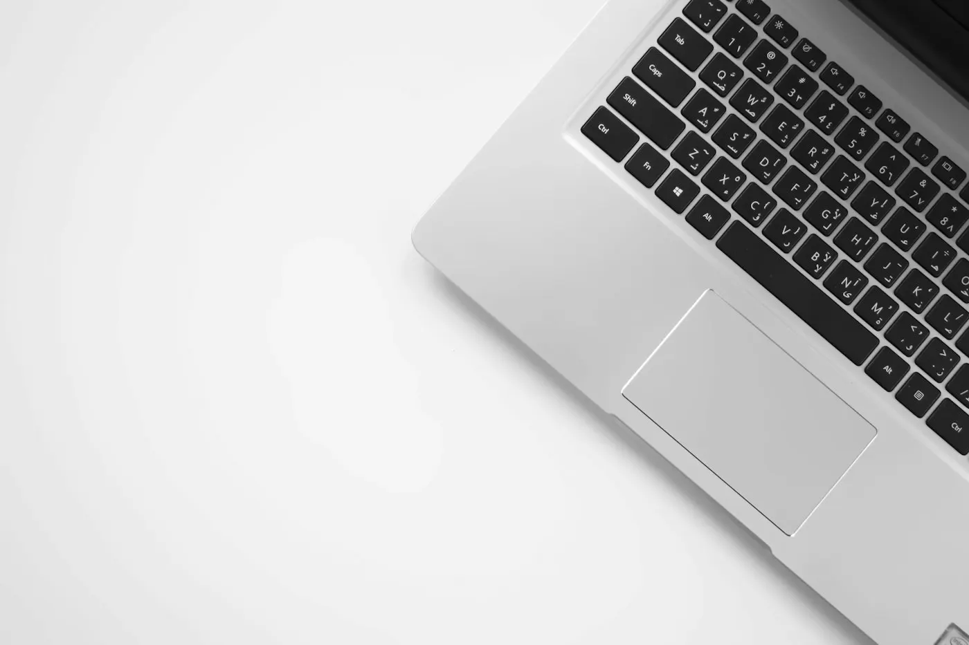 Close-up of a laptop keyboard and screen