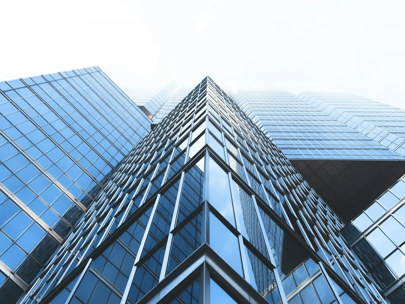Exterior of a modern glass office building