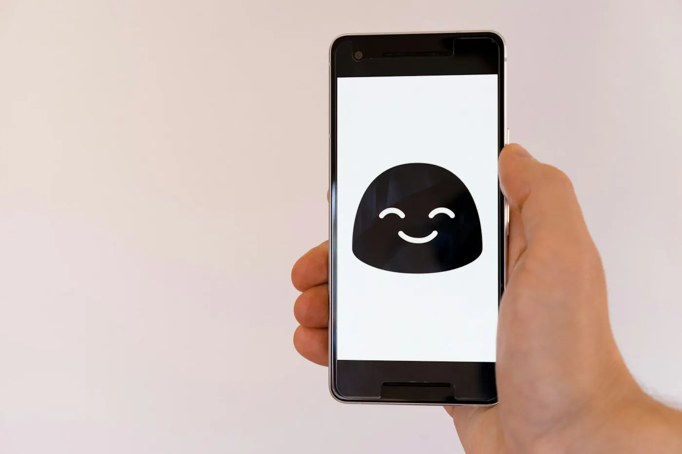 A smartphone screen showing a facial scan verification prompt