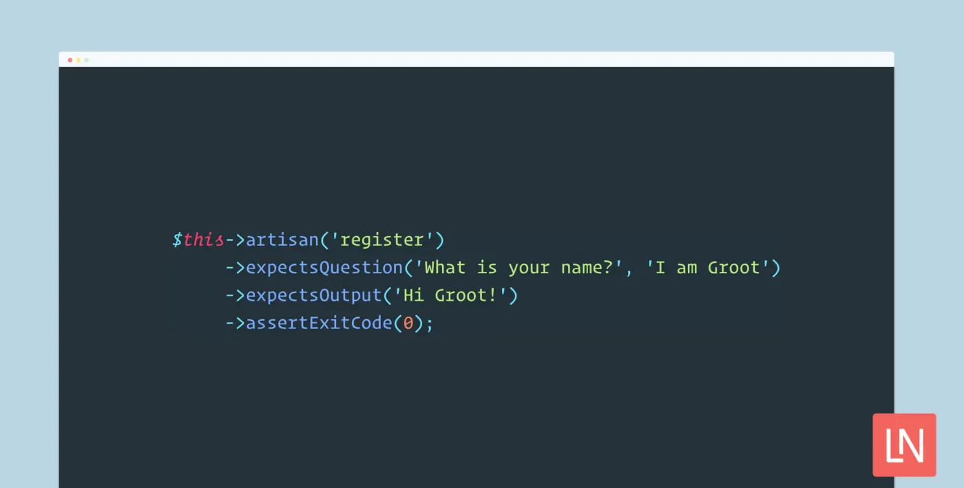 artisan commands laravel terminal