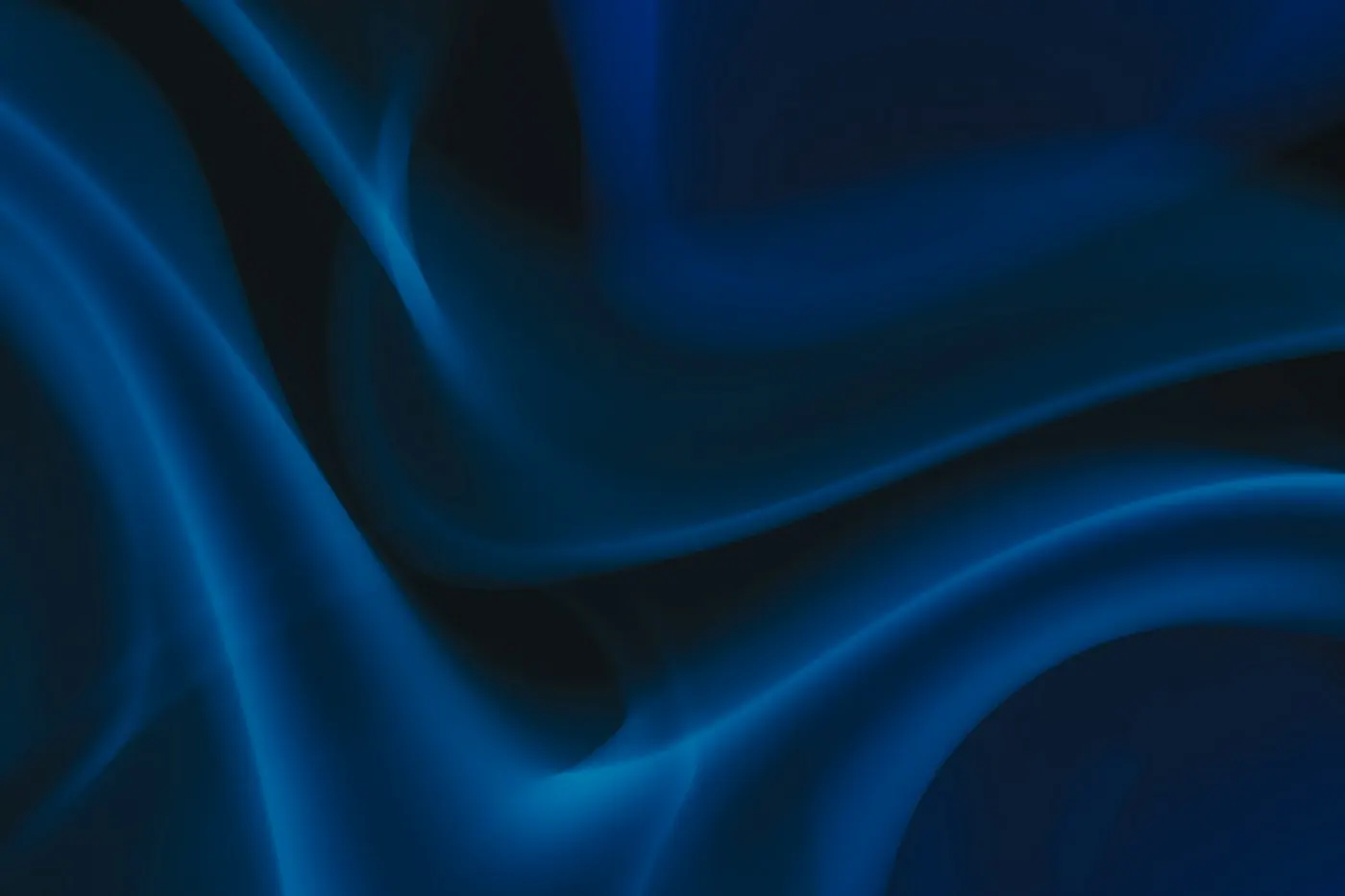 Abstract blue cloud computing graphic over a dark background