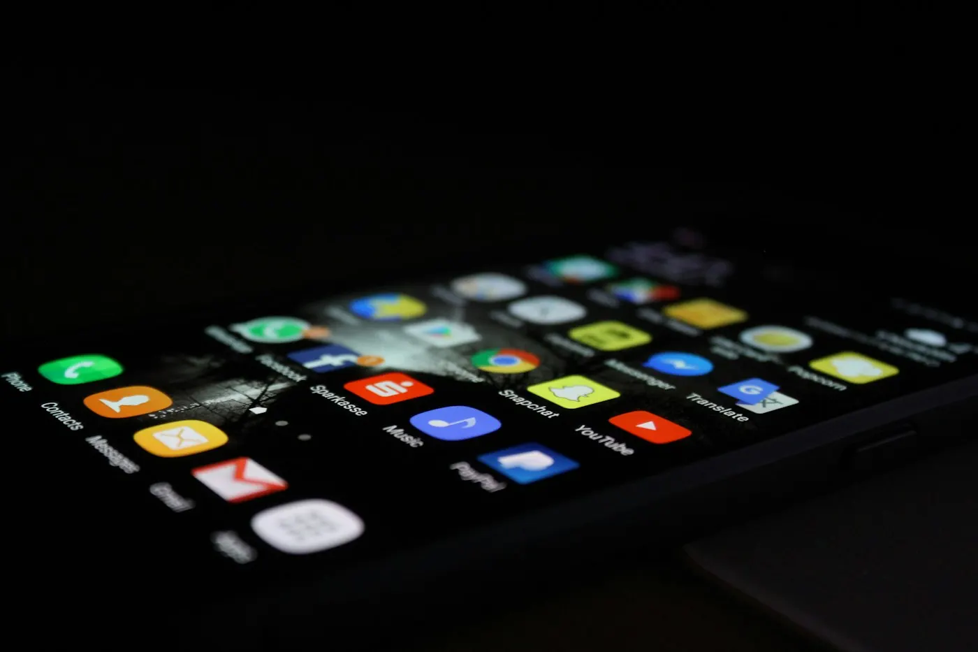 Close-up of a hand holding a smartphone