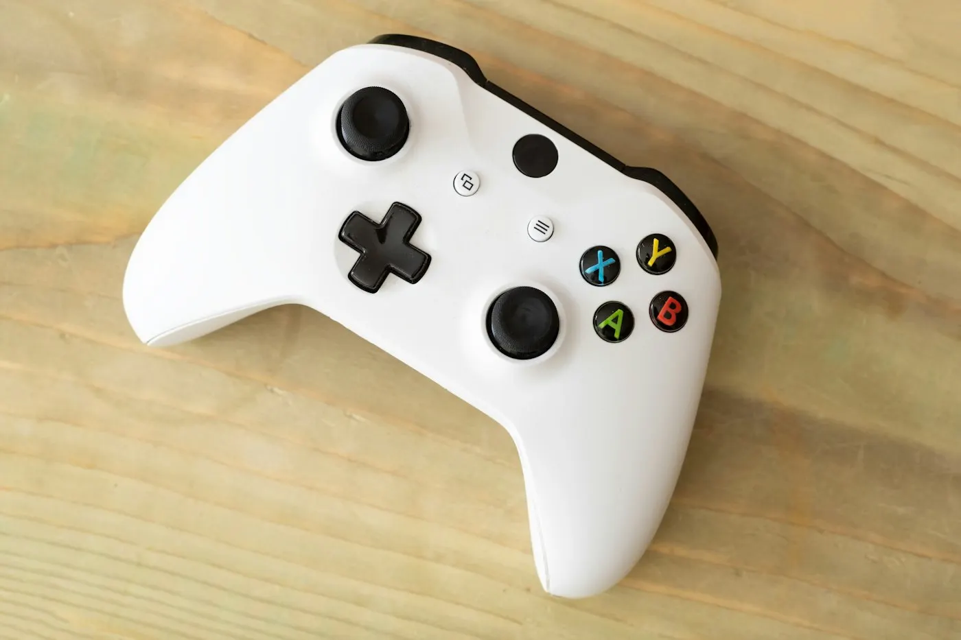 Close-up of a video game controller
